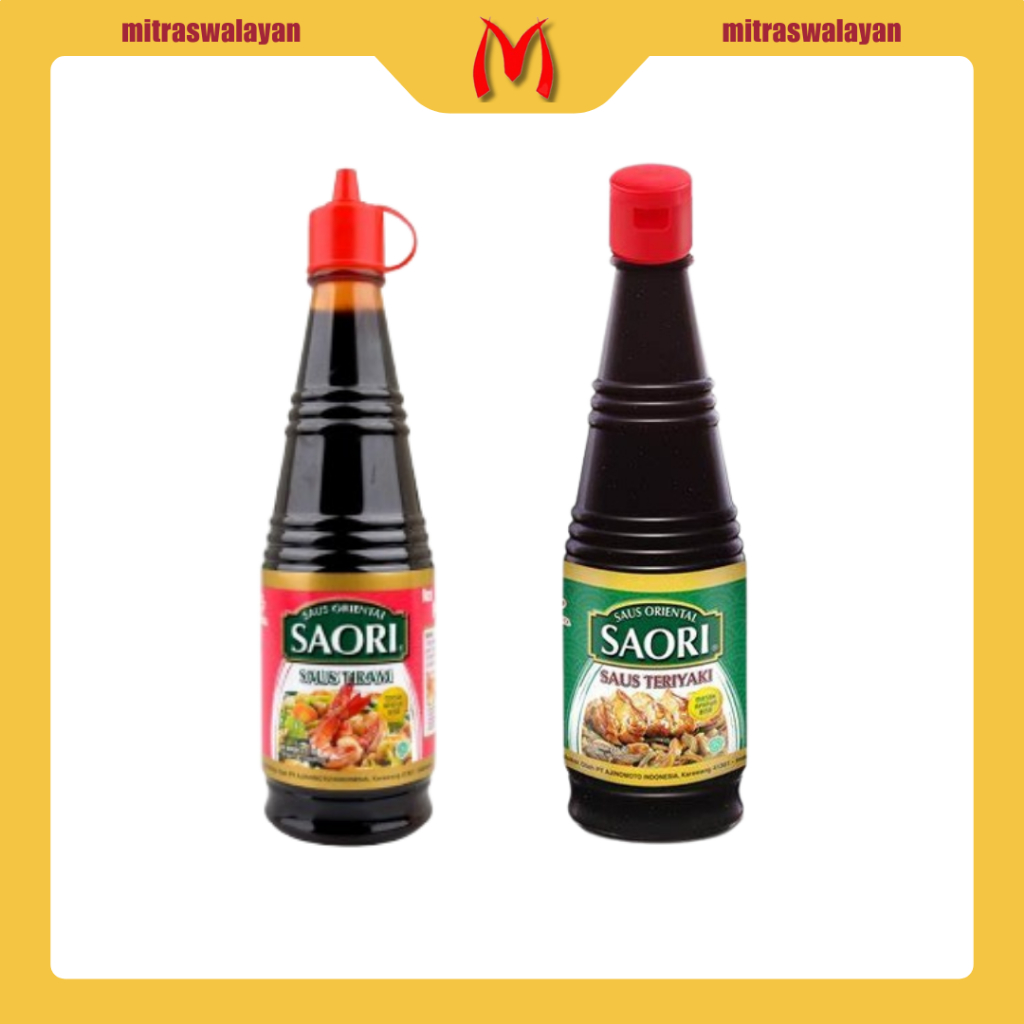 

SAORI Saus Tiram 270 ml & SAORI Saus Teriyaki 275 ml