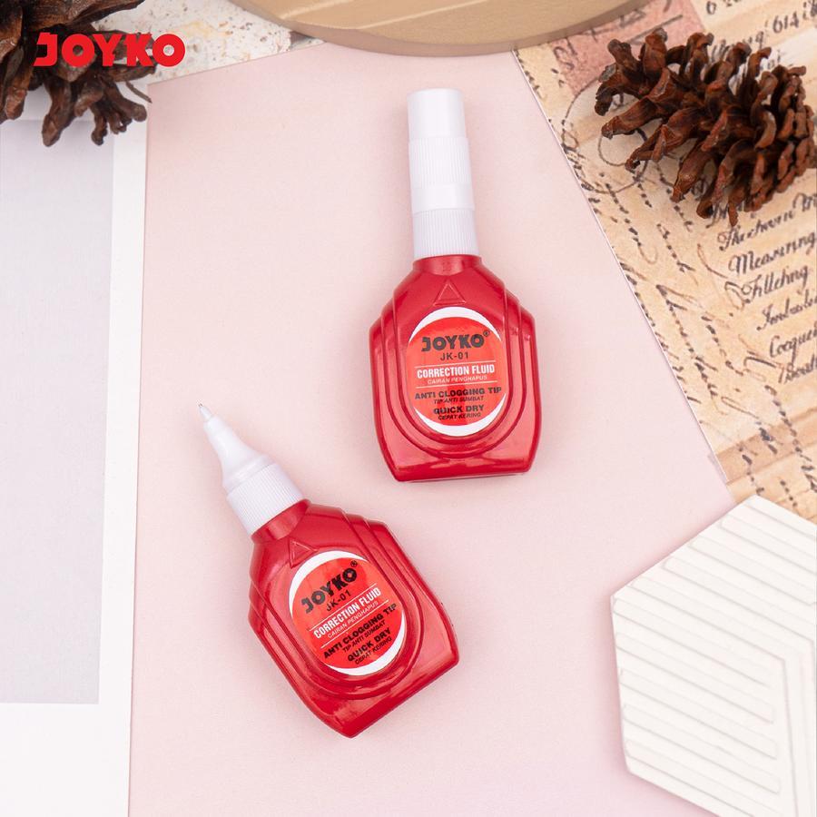 

Ay00! (GROSIR) PERPAK = 12Pc Correction Fluid Cairan Koreksi Penghapus Cair Joyko JK-01 TIPE X
