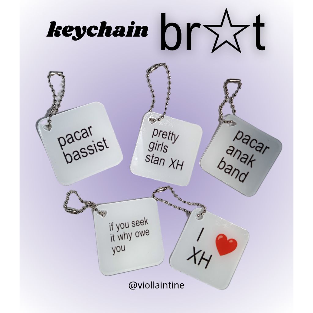 [READY STOCK] Keychain BrAt Xdinary Heroes XH Band K-Band Fanmerch Merch Charm Accessories Aksesoris