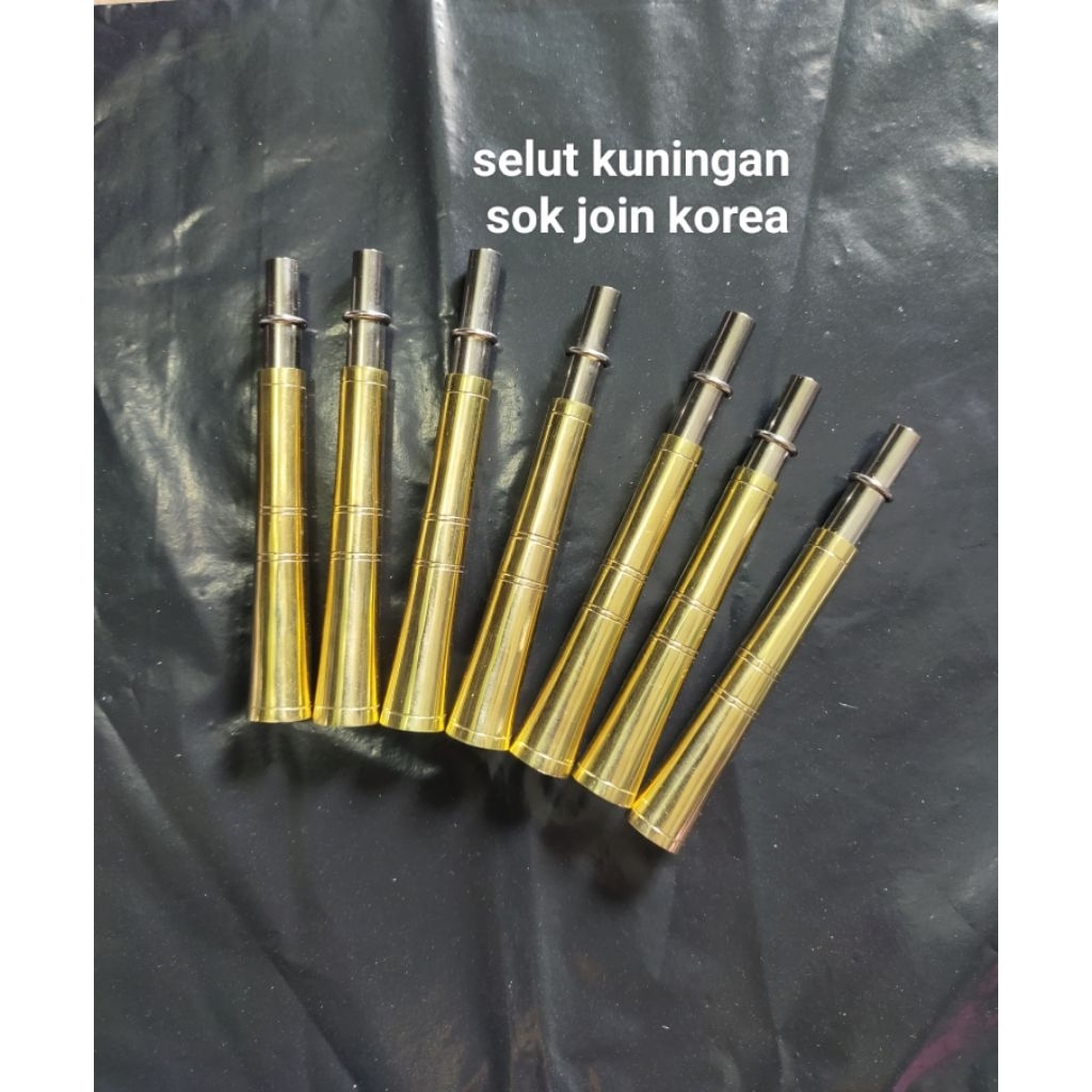 satu set slut Kuningan cabut pahul selut joran timbang sok joran timbang