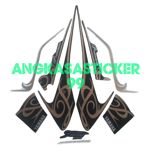 sticker striping motor yamaha fino premium 2016