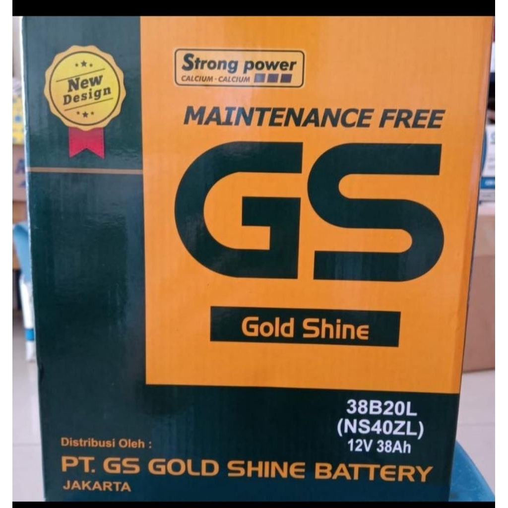 aki GS Gold Shine MF Maintenance Free NS40ZL