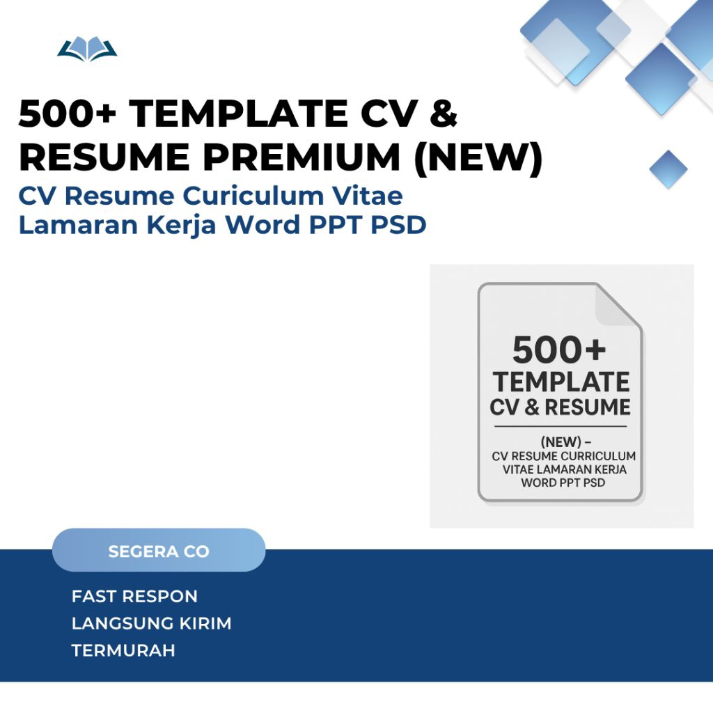 Template CV & Resume Lengkap (Word, PPT, PSD)