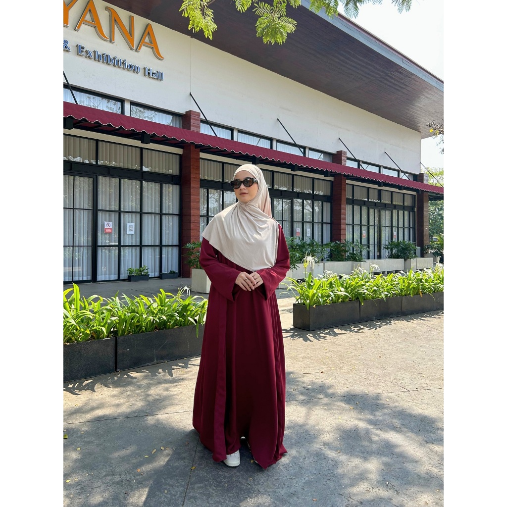 HAFSHA DRESS | Dress Muslim Wanita | Abaya Maxi Dress Turkey Muslimah Gamis Remaja Dewasa | Abaya Um