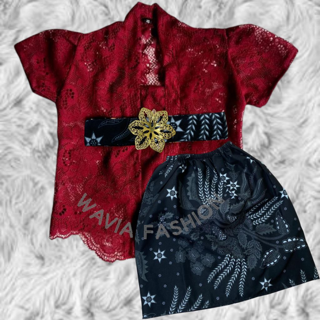 FREE ONGKIR KEBAYA BROKAT ANAK 1-9 TAHUN BISA SERAGAM