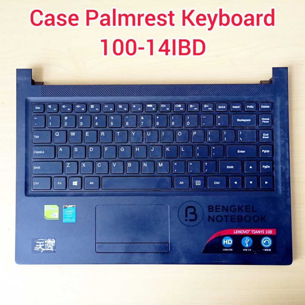 Case Casing Palmrest Keyboard Penutup Atas 100-14 100-14IBD