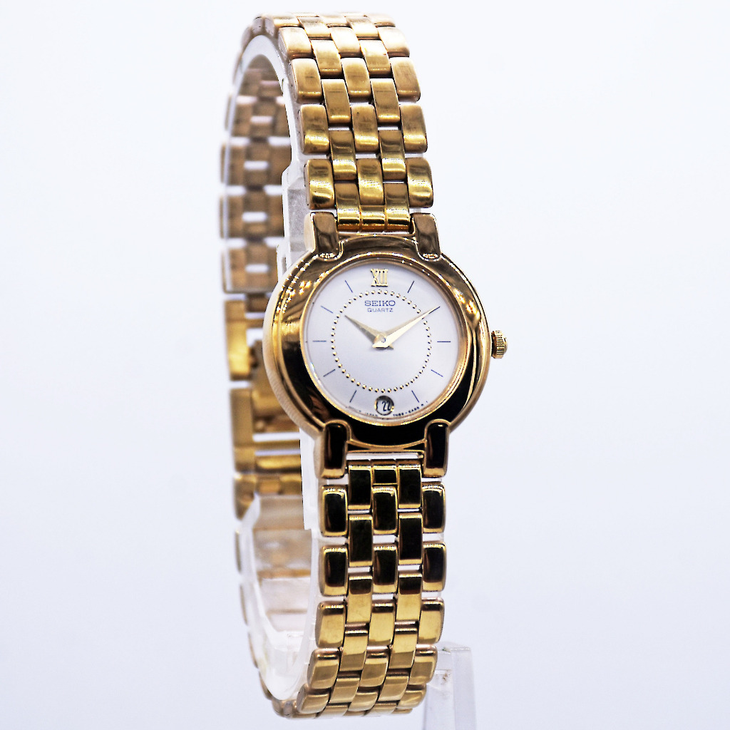 Jam Tangan Wanita Seiko XB014 Strap Rantai Tanggal Aktif Original Bergaransi