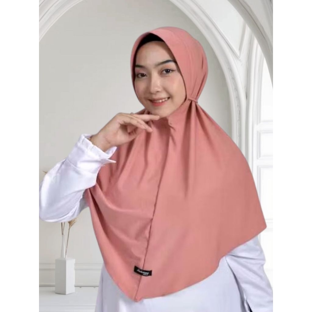 Hijab Instan Tali Kepang Zaenab Jersey Premium