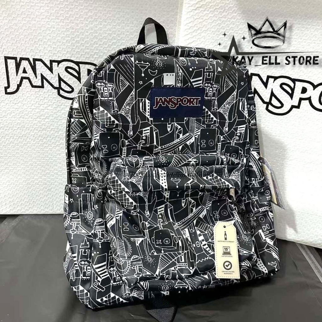 tas js motif absreak robot bahan premium/tas sekolah/bagpack/ransel pria wanita/tas murah