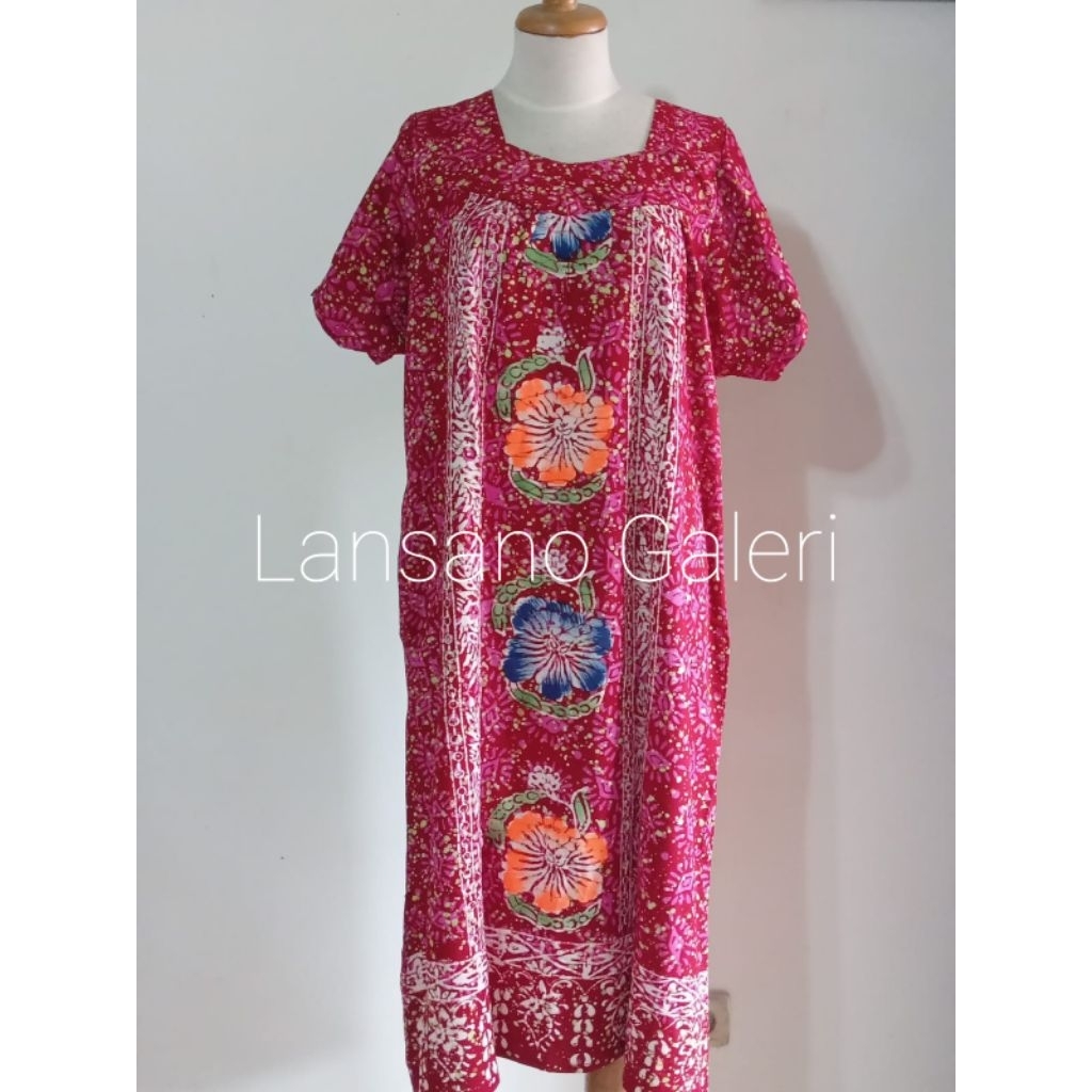 Baju Daster Rumahan Jumbo Batik Solo BL Bahan Katun Rayon Adem