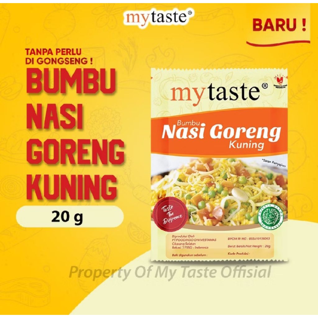 

My Taste bumbu Nasi goreng kuning 20gr Nasi goreng kuning