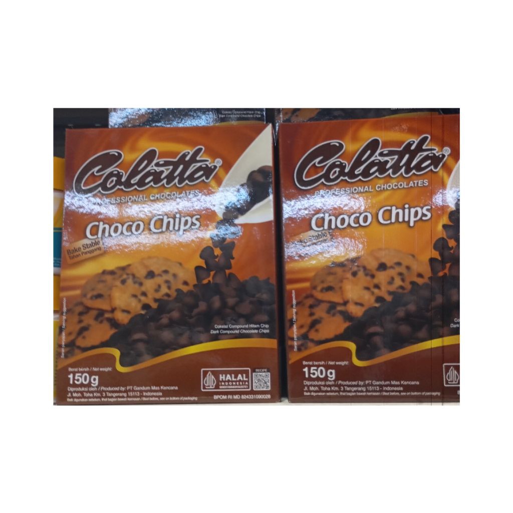 

COLATTA CHOCO CHIPS 150GR ISI 3 PCS