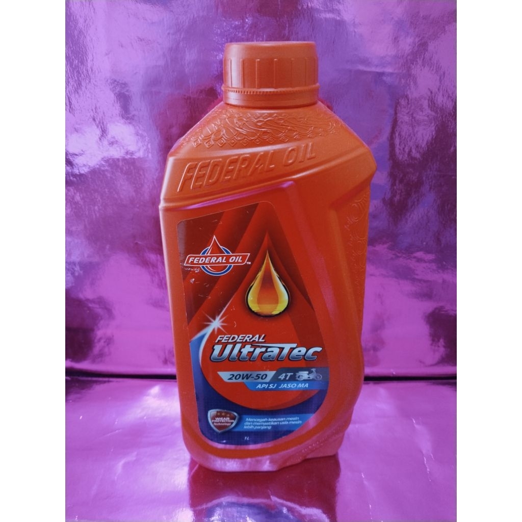 OLI OIL FEDERAL ULTRATEC 1 LITER PELUMAS OLI MESIN MOTOR BESAR UNIVERSAL