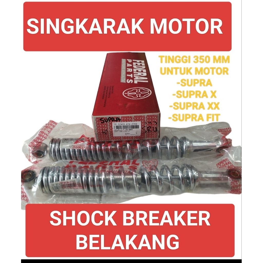 SHOCK SHOCKBREKER BELAKANG SUPRA LAMA SUPRA FIT  ORIGINAL FEDERAL