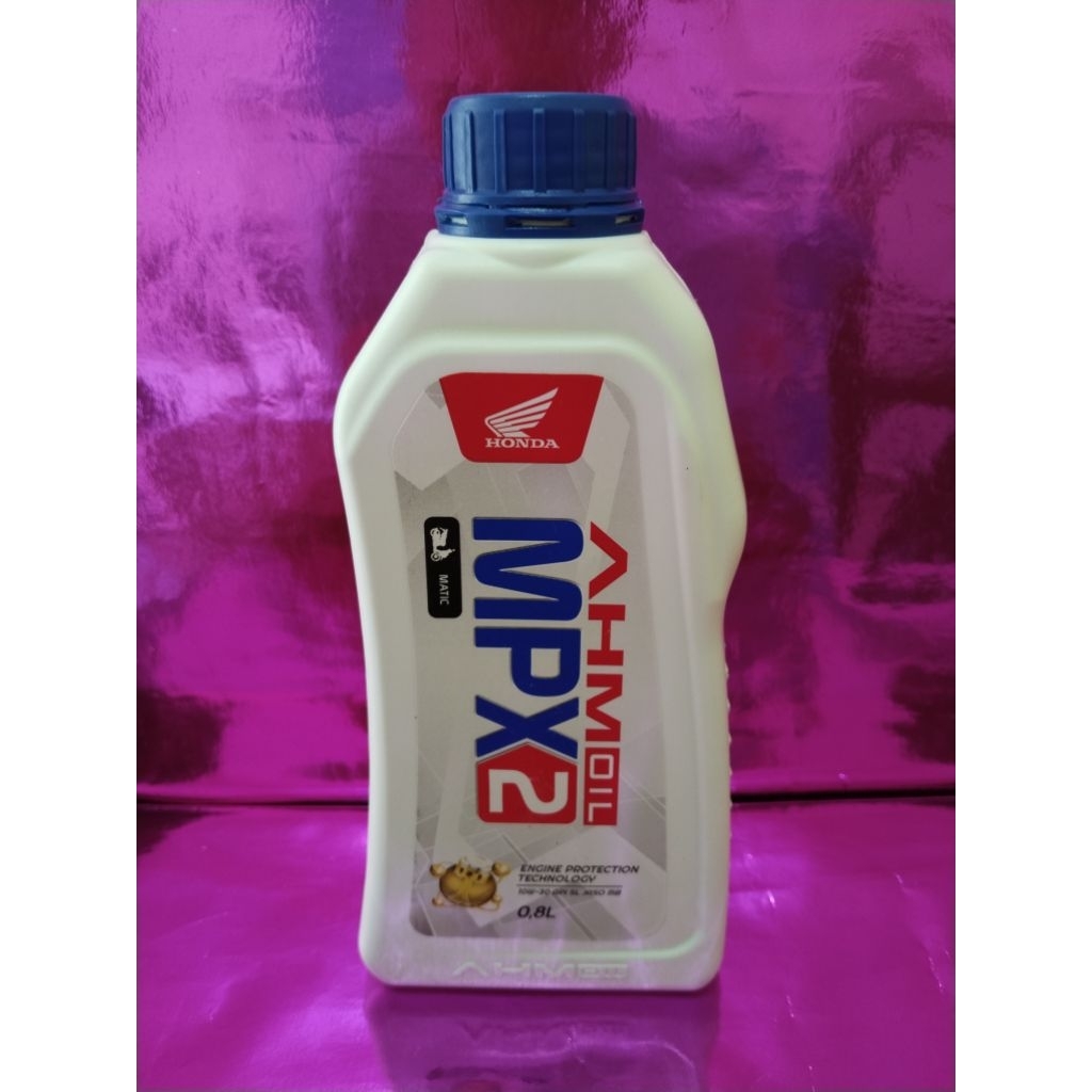 OLI OIL AHM HONDA MPX 2 0,8 PELUMAS OLI MESIN MOTOR HONDA METIK BEAT VARIO SCOOPY