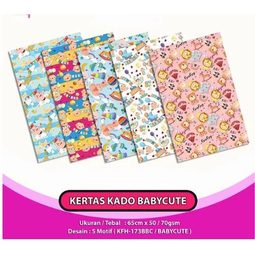 

Kertas Kado Motif Bayi RANDOM ukuran 65 cm x 50 cm