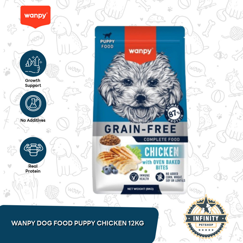 Wanpy Grain Free Dog Food Makanan Anjing 12 KG