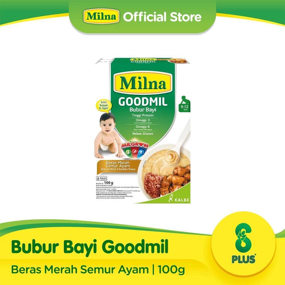

MILNA GOODMIL 8+ BERAS MERAH SEMUR AYAM 100 GR - RAJA SUSU