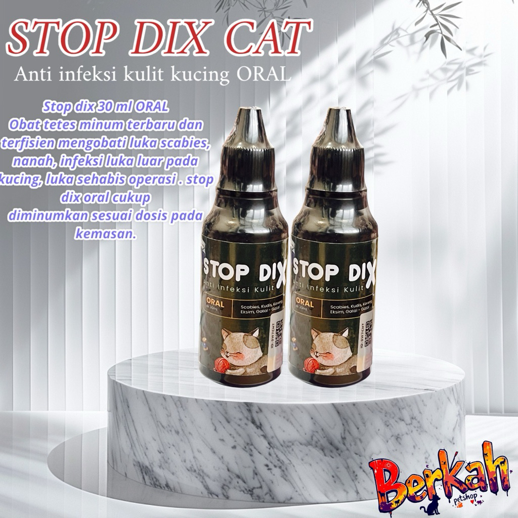 Stop Dix Oral Cat 30 ml obat scabies kucing ORAL
