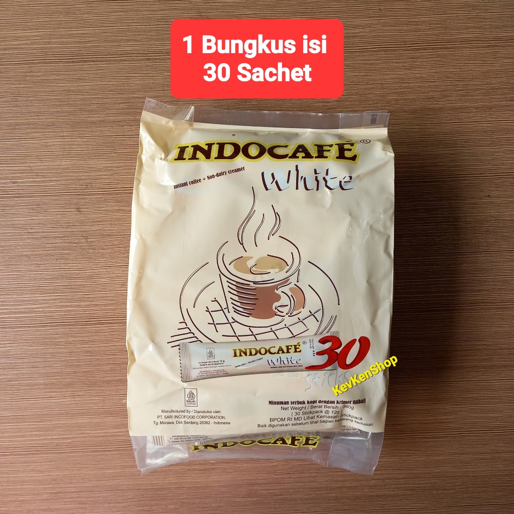 

Indocafe White Coffee Creamer No Sugar Kopi Krimer Tanpa Gula Harga per Bungkus Isi 30 Sticks Sachet