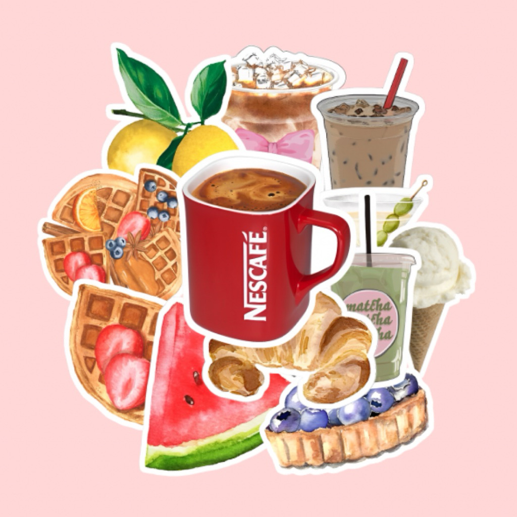 

Sticker Vinyl Random Pastry Coffee Juice Untuk Laptop HP ScrapBook Anti Air