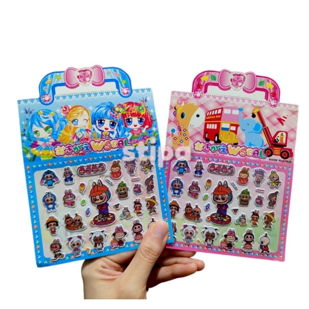 

J (J15) STIKER ANAK GAYA TAS / STIKER ANAK LABUBU/STIKER ANAK LUCU / HARGA UNTUK 1 LEMBAR/HARGA GROSIR