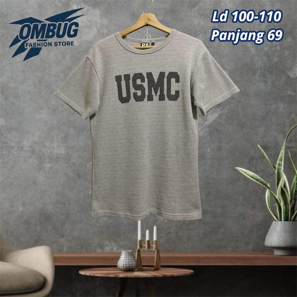 KAOS RAJUT KNIT AVIREX ORIGINAL USMC GREY BAHAN TEBAL FULL TAG