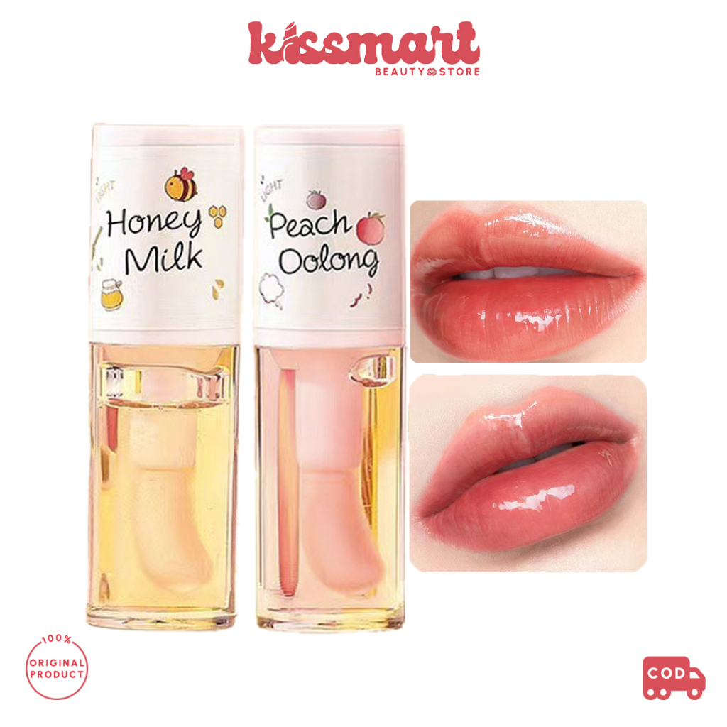 [KM] TWG Lip Oil Care Serum Honey Peach Pelembap Menutrisi Bibir Kering Pecah Sehat 5ml MG035