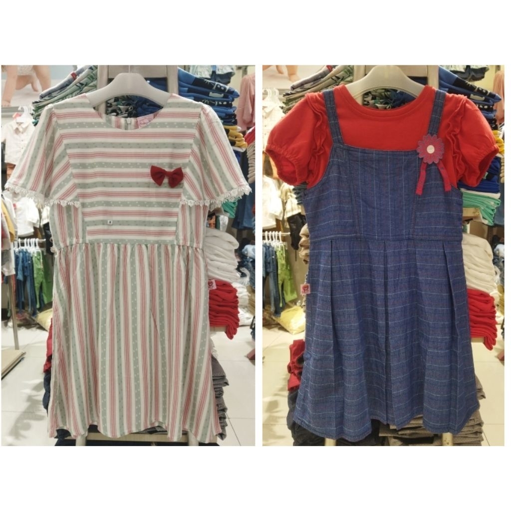 (4-12 tahun) Dress Overall anak perempuan Original Bran Rodeo girl