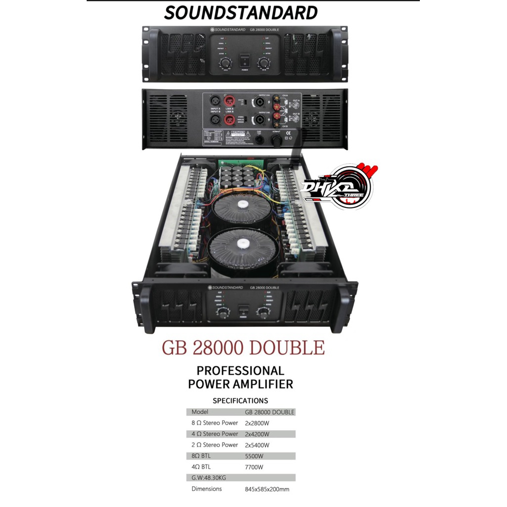 POWER SOUNDSTANDARD GB 28000 DOUBLE TRAFO / Power Soundstandard Gb 28000 Double trafo / power sounds
