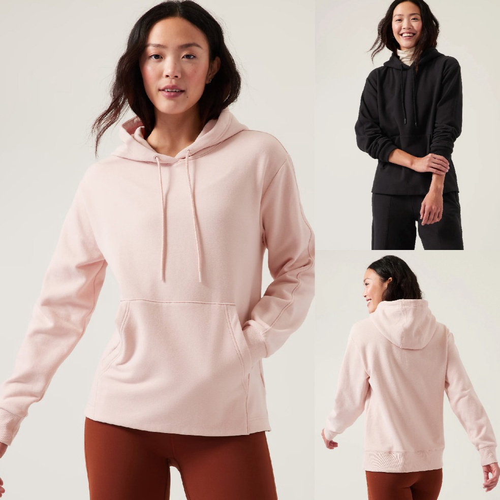 KODE L38Q Sweatshirt Hoodie Athleta Wanita  Polos 3 Warna