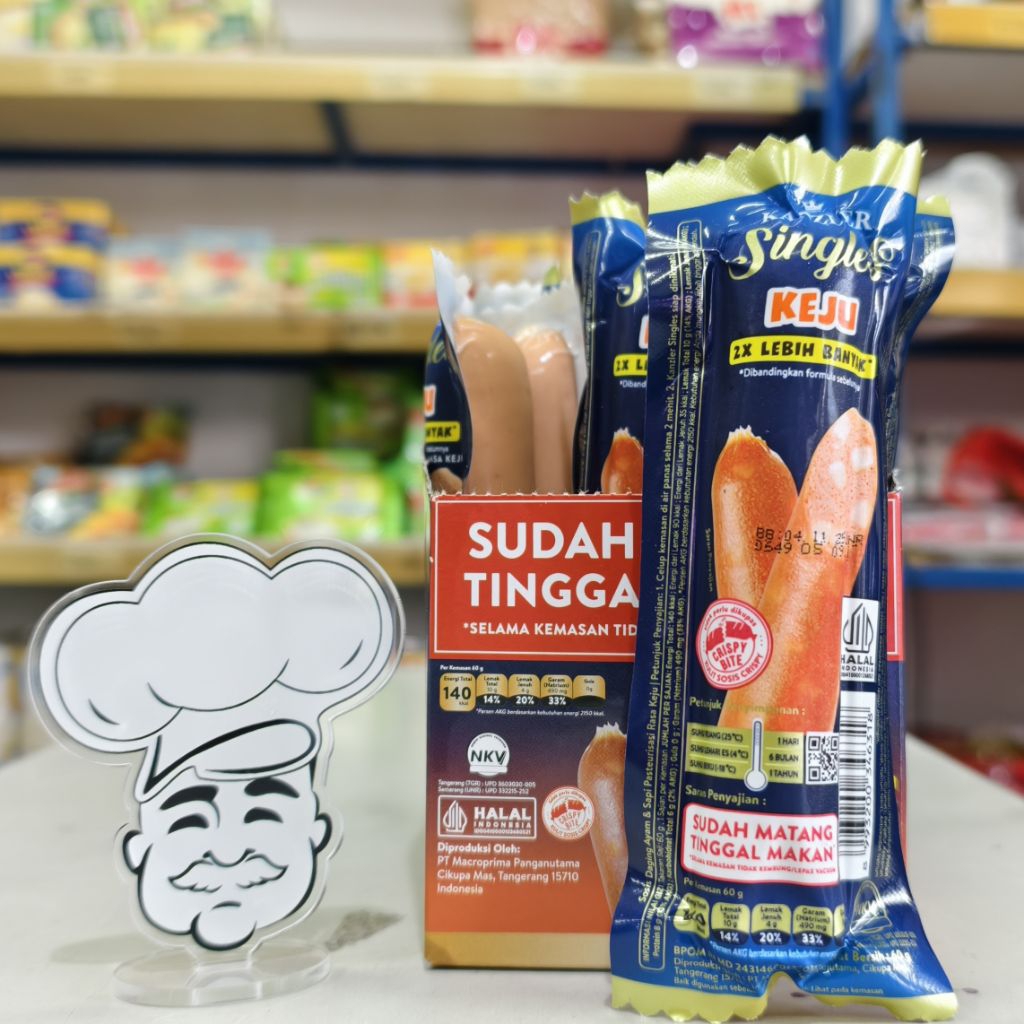 

Kanzler Sosis Keju Single / Sosis Keju Kanzler / Sosis Siap Makan Kanzler