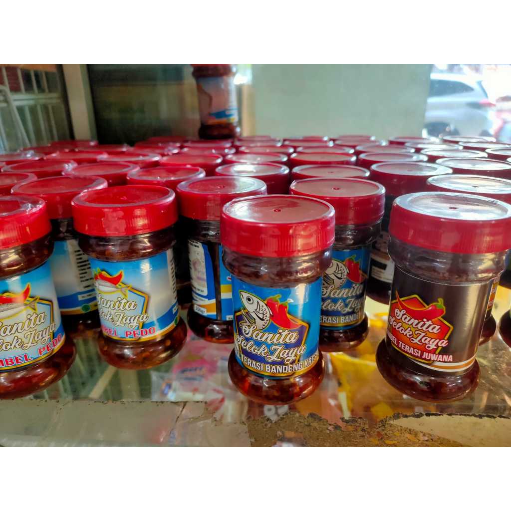 

sambel siap saji kemasan 150gr produksi sanita selok jaya juwana