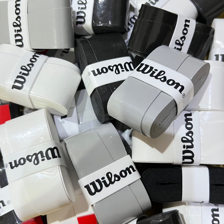 Overgrip WILSON m Hitam  Grip raket tenis WILSON putih  Grip WILSON warna abu KODE D5Y7