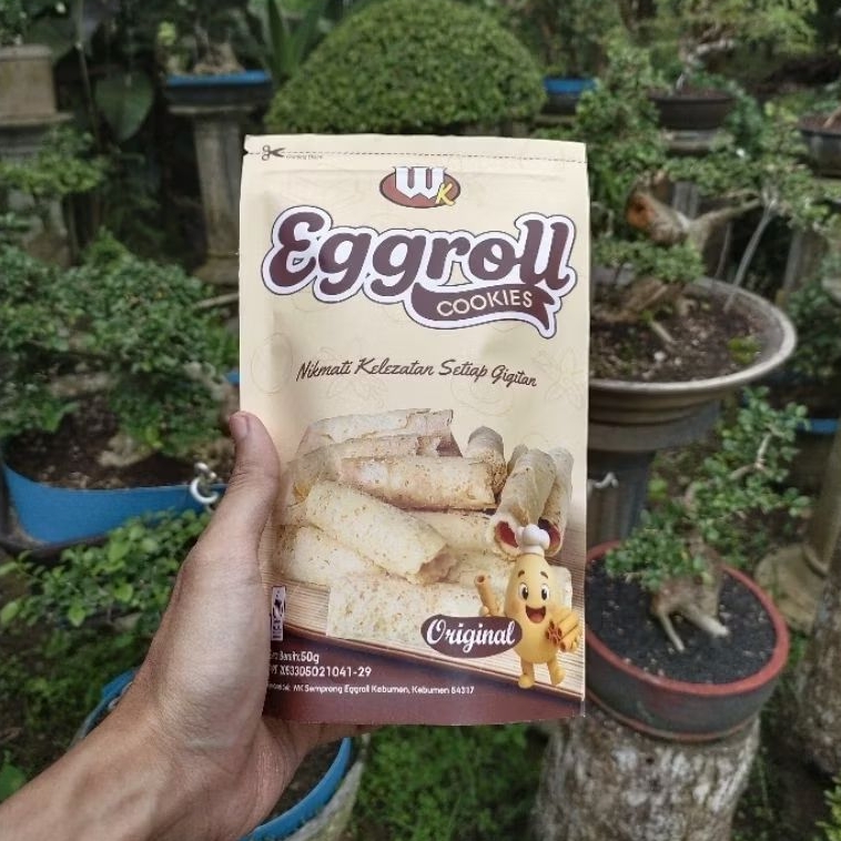 

Cemilan Kue Kering Eggroll Semprong Snack 50g