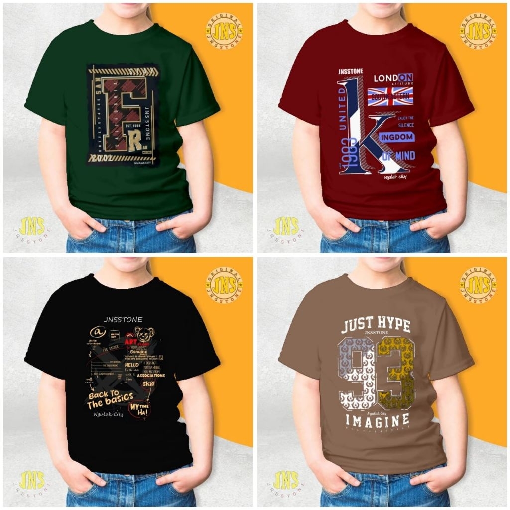kaos anak umur 10-15 tahun/kaos anak tanggung