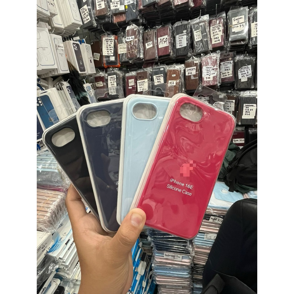SILICONE CASE ANTI JAMURAN FOR IPHONE 16E SILICONE CASE WARNA SILICONE CASE ANTI NODA ANTI JAMURAN