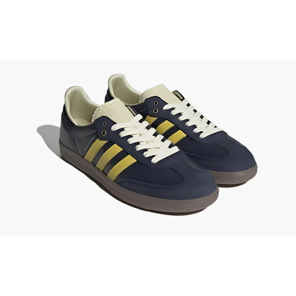 Sepatu Samba Wales Bonner Collegiate Navy Cream White Yellow