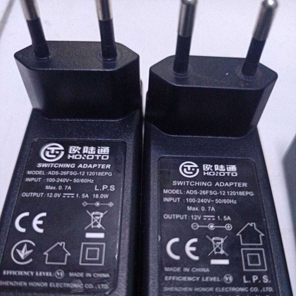 Adaptor 12v 1,5a original Hoioto/moso