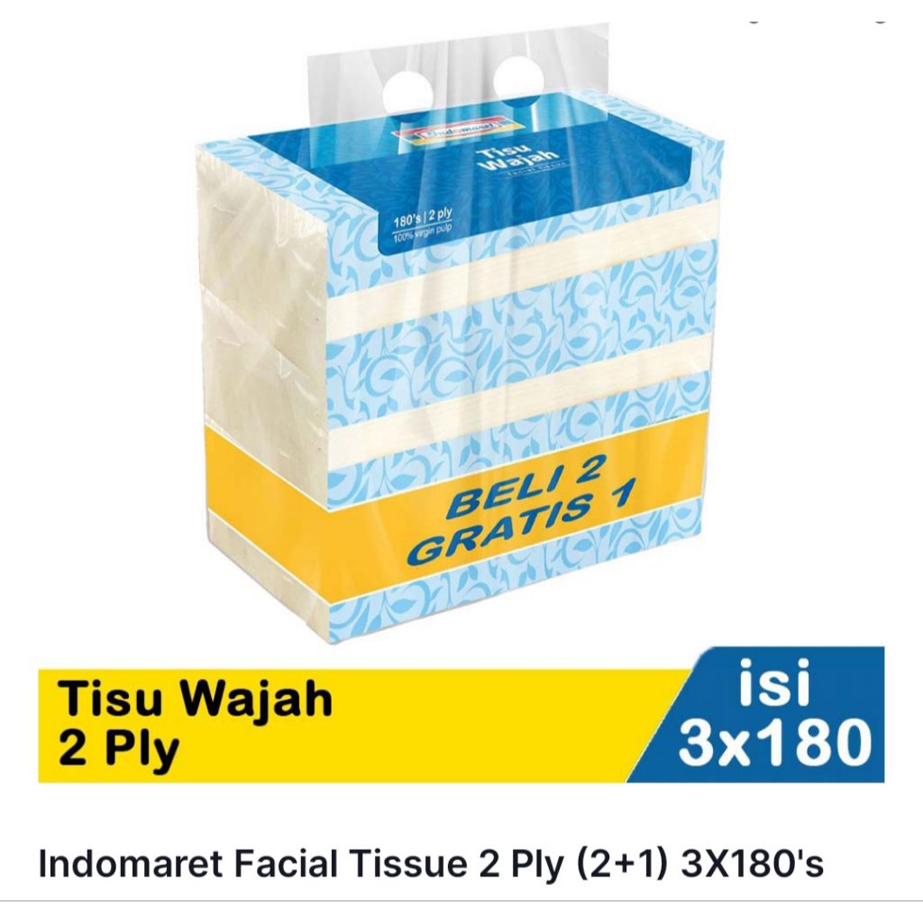 tisu wajah indomaret isi 3