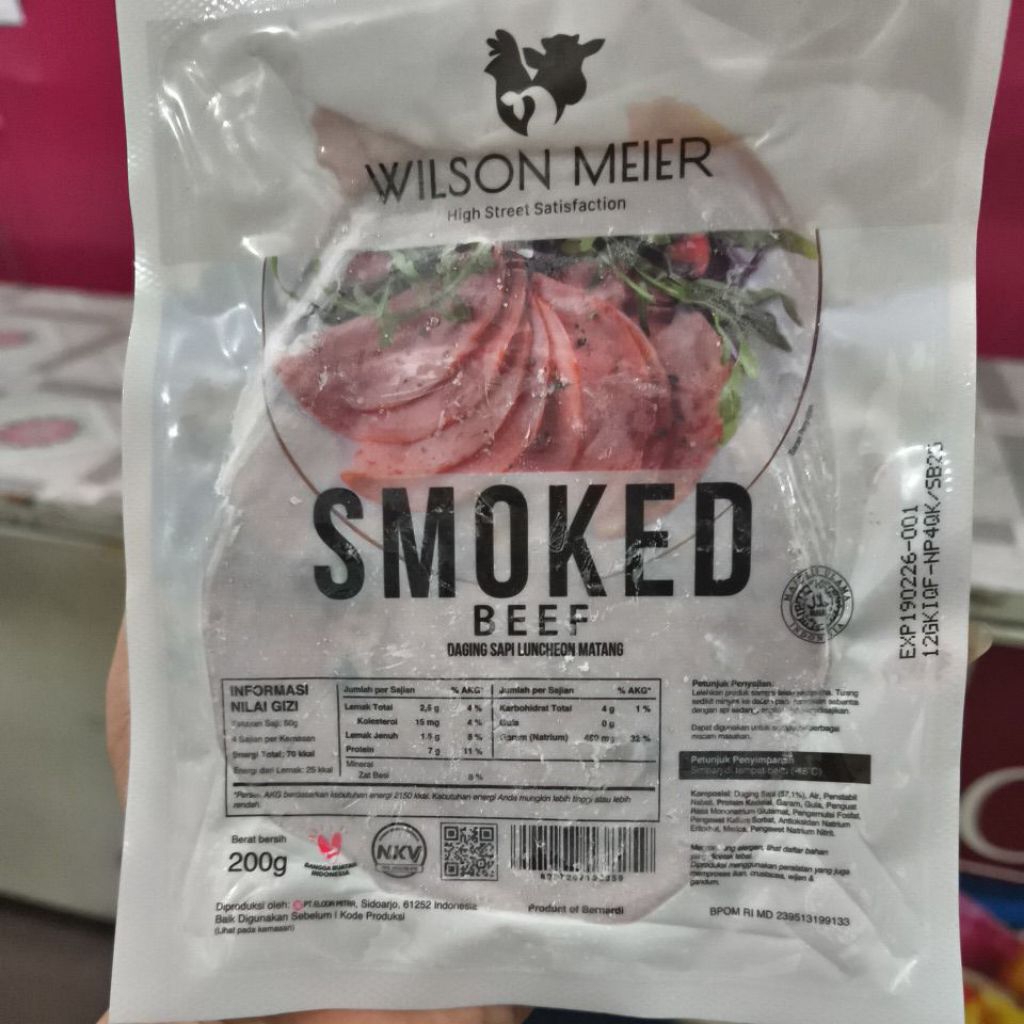 

wilson meier smoked beef 200gr