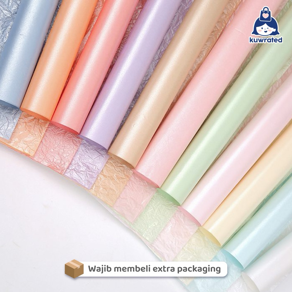 

(20 LEMBAR) FLOWER WRAPPING KOREAN PEARL PEAR PAPER / SYDNEY SHELL PAPER ECER KERTAS PEMBUNGKUS BUKET