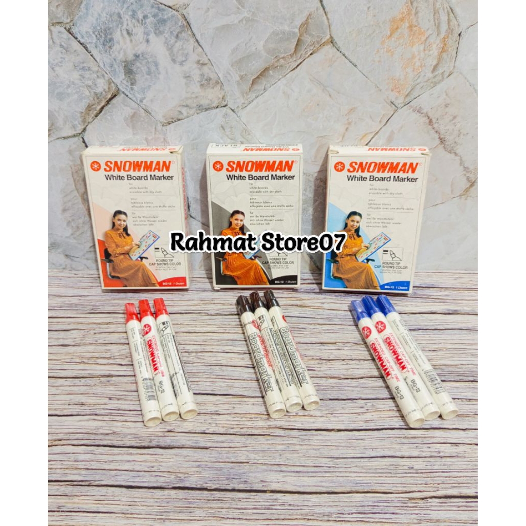 

Spidol Snowman/Spidol Snowman White Board Bisa Hapus BG-12 Isi ( 1/3/6 )