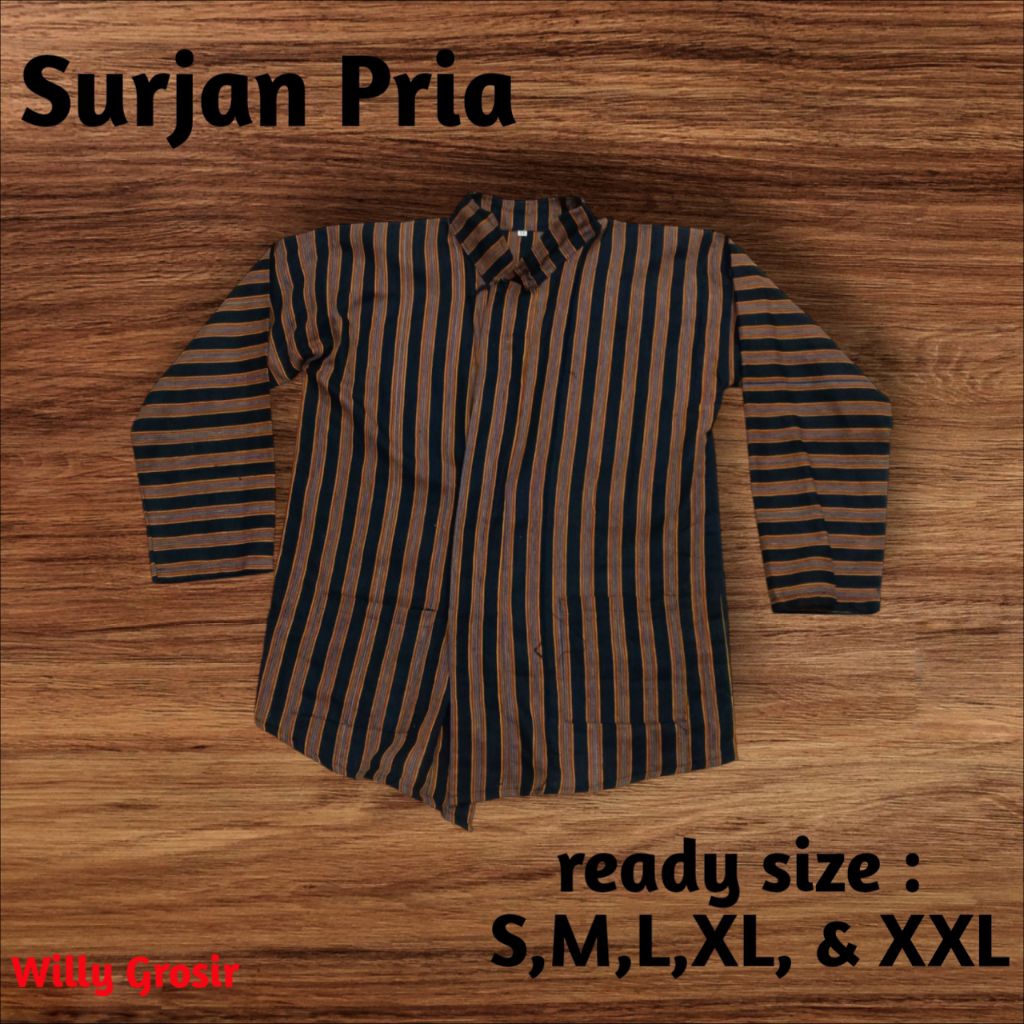 Baju lurik adat Jawa baju Surjan pria adat Jawa atasan Surjan adat jawa