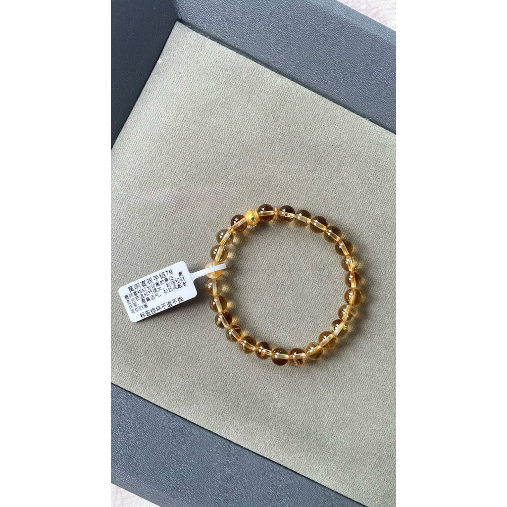 Gelang Kristal Citrine Quartz Natural