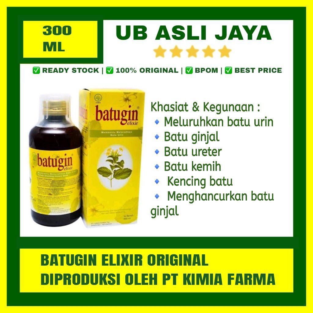 Batugin 300ml original / obat herbal batu ginjal