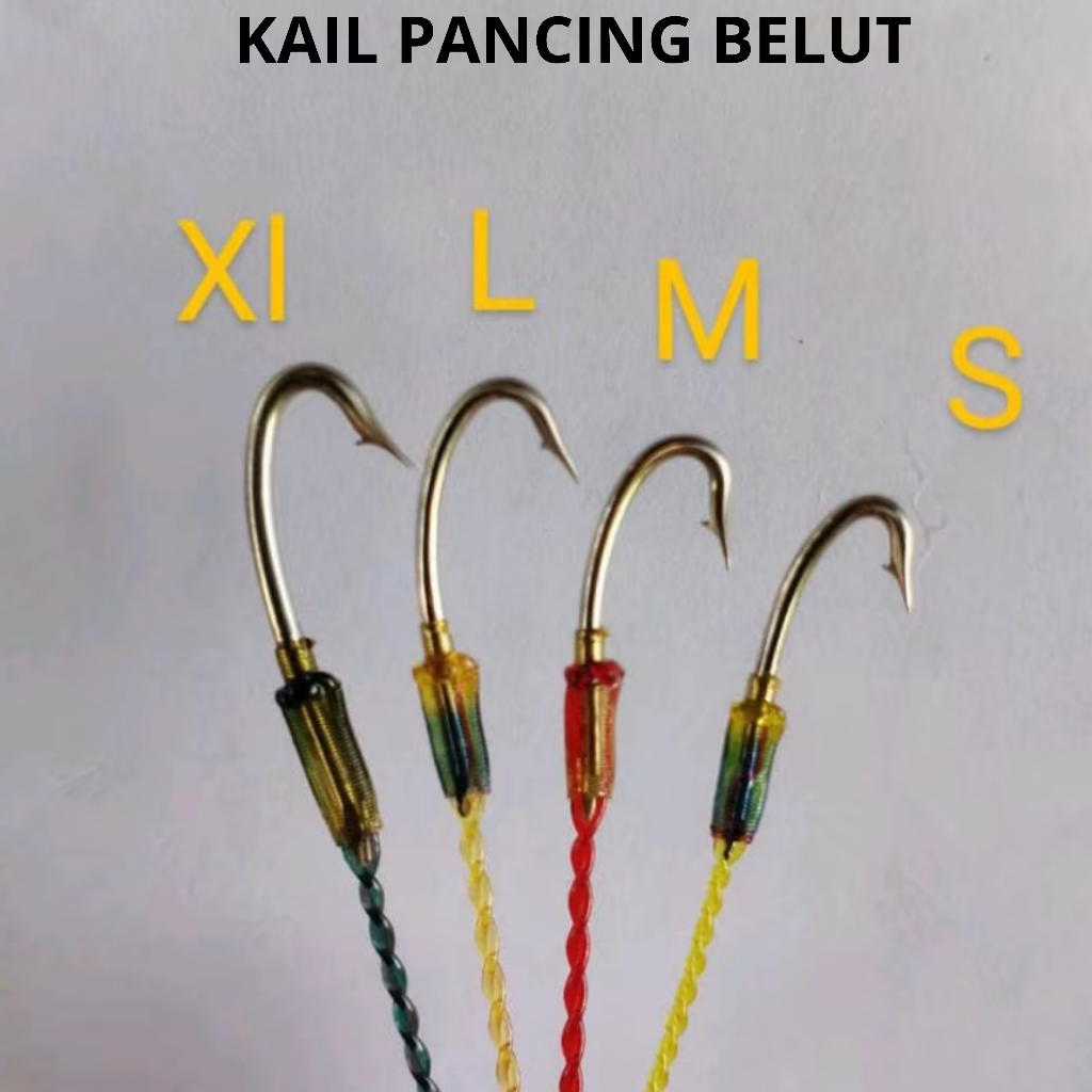 Urek belut baja india siap pakai anti mocel kail pancing belut