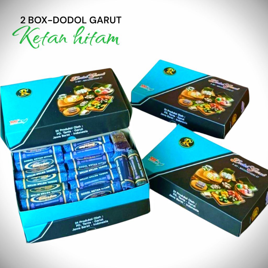 

2Box dodol garut ketan hitam-oleh oleh cemilan manis