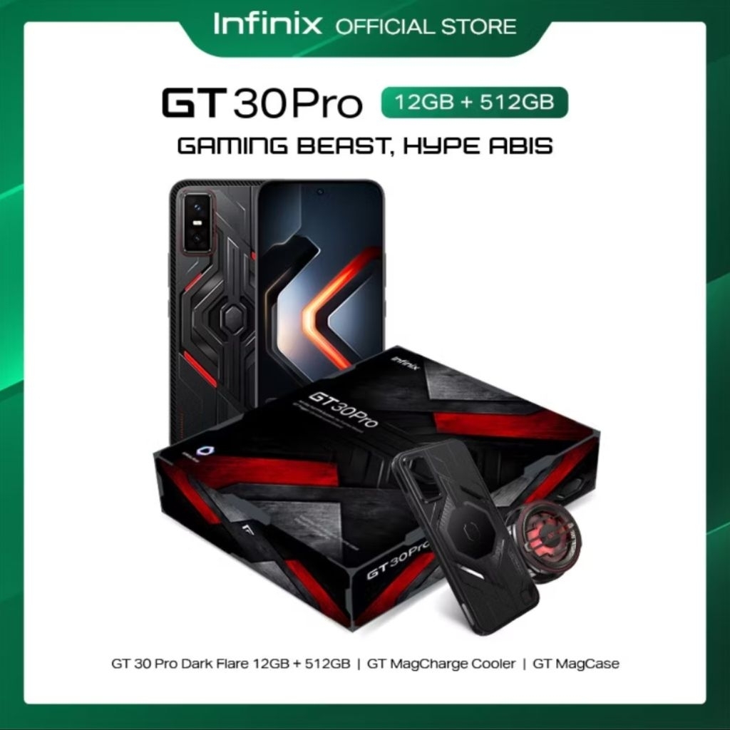 Infinix GT 30 Pro 5G (12/512) - Spesial Free Gift Box - (New) Garansi Resmi Infinix Indonesia
