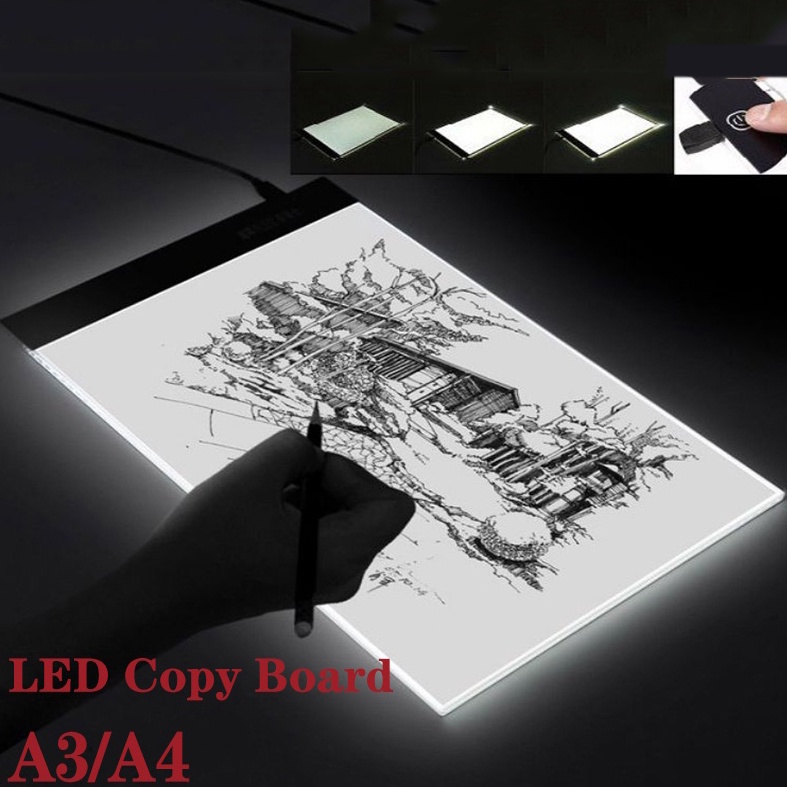 

KODE G75Z A3A4 LED Drawing Tracing Board Stensil Board Papan Jiplak Gambar LED Anak Dewasa Copy Board Papan LED Light Pad Ultra Slim